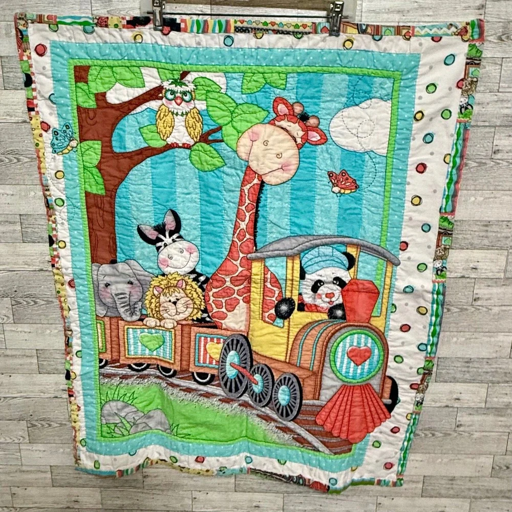 Handmade baby quilt